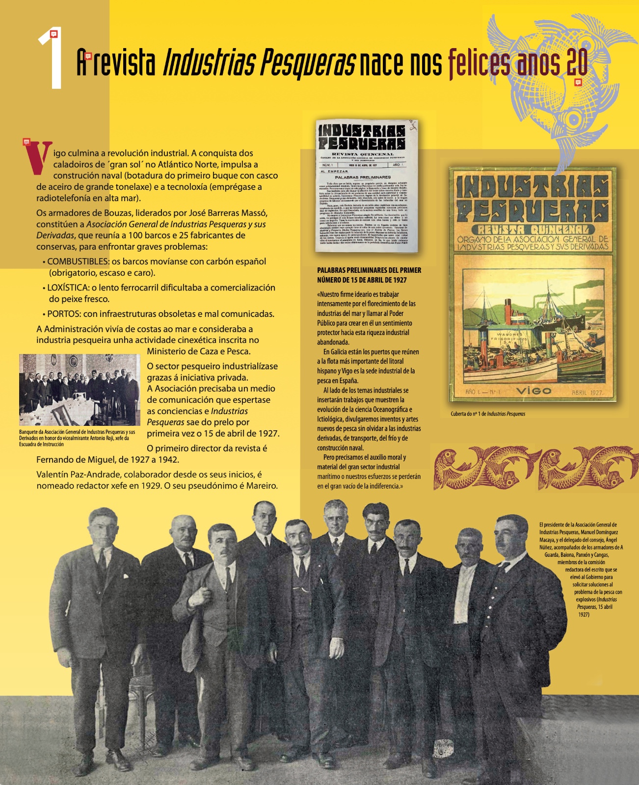 A revista Industrias Pesquera nace nos felices anos 20
